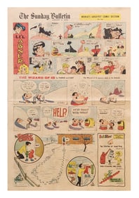 1970 Sunday Bulletin Comic Section – Li’l Abner, Wizard of Id, Family Circus, Nancy