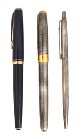 Set of Three Luxury Writing Instruments: Montblanc, Parker & Other