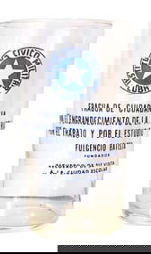 Cuban Historical Commemorative Glass – Instituto Cívico Militar, Fulgencio Batista