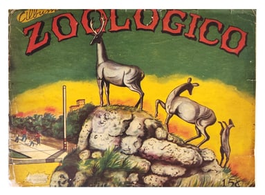 Zoológico Album, Illustrated Animal Collection, circa 1950s
