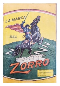La Marca del Zorro Illustrated Album, 100 Postcards, circa 1950s