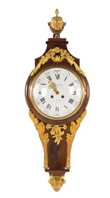 French 19th Century Mathieu Planchon Belle Epoque Cartel Wall Clock,  Samuel Marti 1889 Movement