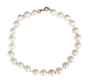 Cultured Pearl Necklace with 18K Gold Clasp