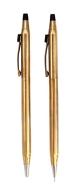 Pair of Vintage Cross 10KT Gold-Filled Ballpoint Pens