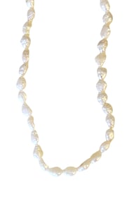 Baroque Pearl Necklace with 14K Gold Clasp