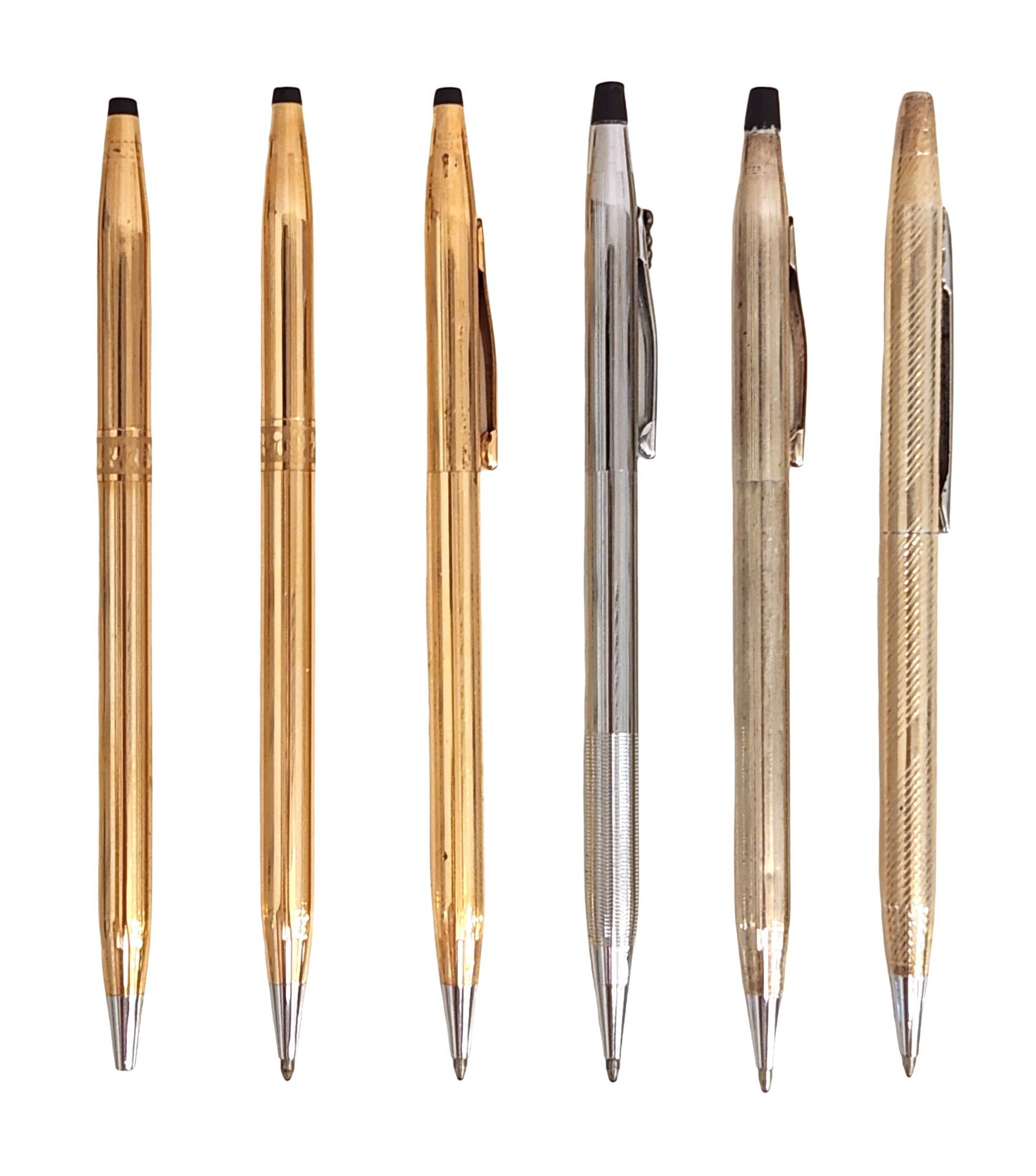 Set of 6 Vintage Luxury Ballpoint Pens, Cross, Tiffany & Co., H-Fuller (1 of 8)