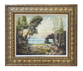 Oil Landscape Painting by D E Jackson