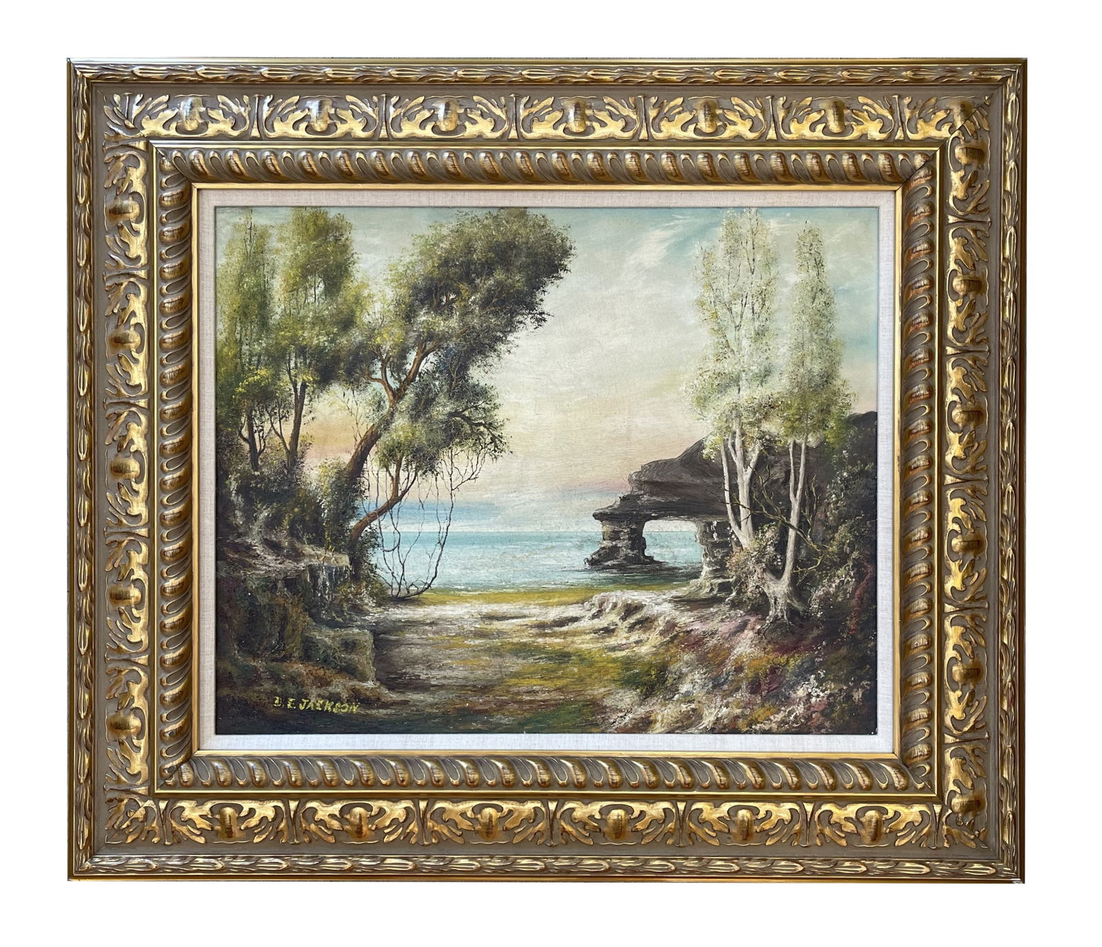 Oil Landscape Painting by D E Jackson (1 of 5)