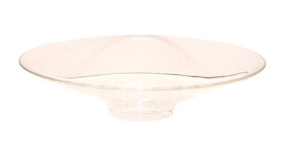Steuben Signed Crystal Footed Bowl