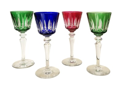 Baccarat Crystal Vendome Wine Glasses Set of Four