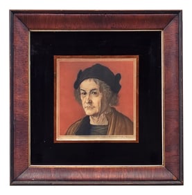 Portrait of Albrecht Dürer’s Father — Engraved and Printed in Color by Fred Millar, 1910