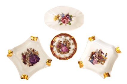 Collection of 4 European Porcelain Dishes – Limoges France