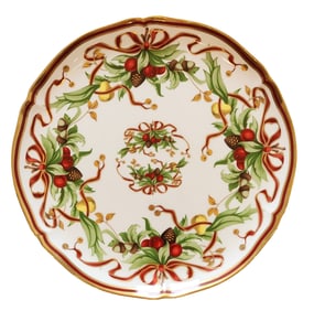 Tiffany & Co. “Tiffany Holiday "  Porcelain Plate with Box