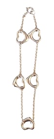 Tiffany & Co. Elsa Peretti Open Heart Link Bracelet in Sterling Silver