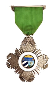 Cuban Silver and Enamel Medal with Case – Vilardebó y Riera, Havana