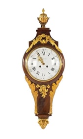 French 19th Century Mathieu Planchon Belle Epoque Cartel Wall Clock, Samuel Marti 1889 Movement