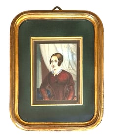 Antique Late 19th Century Miniature Painted