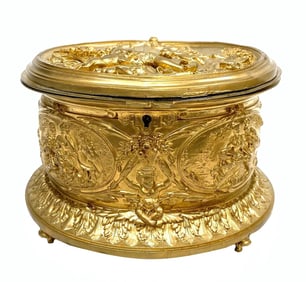 Antique French Gilt Bronze Box