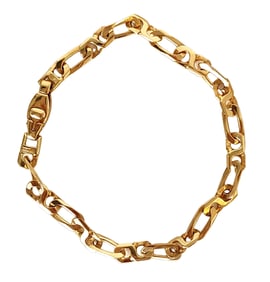 Italian 14K Yellow Gold Link Bracelet