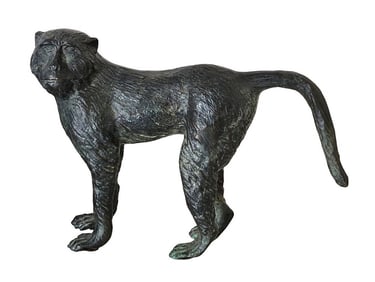 Large Modern Bronze Sculpture of a Standing Baboon