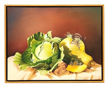 "Mechanical Still Life with Cabbage and Squash" by Alejandro Fernández, 2006