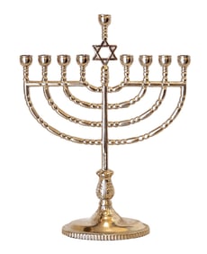 Rite Lite Ltd. Metal Menorah with Star of David