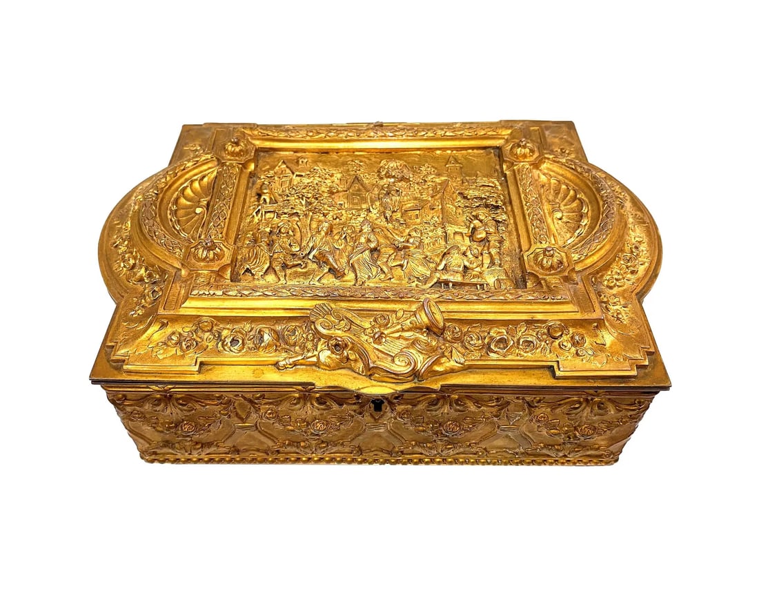 Antique French Gilt Bronze Box (1 of 4)