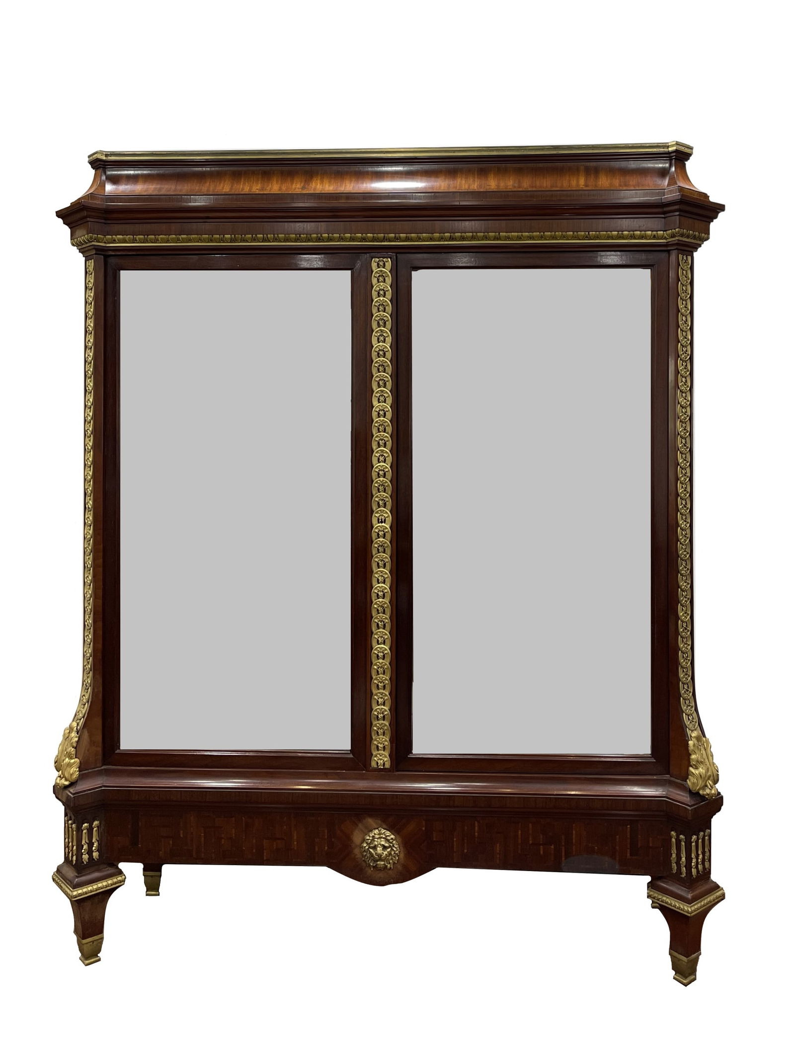 French Empire Gilt Bronze Mounted Mahogany Vitrine (1 of 4)