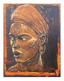 Juanet, "Cabeza Africana" – Oil on Canvas, 2005