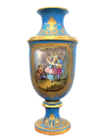 Antique 19th Century French Sevres Porcelain Vase