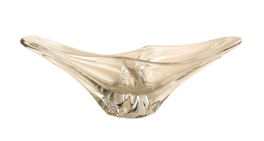 Daum France Sculptural Centerpiece Crystal Vase