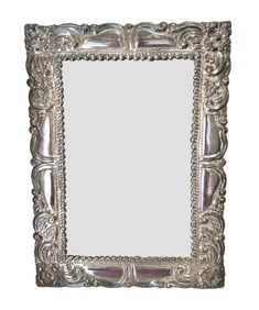 Ornate Sterling Silver Picture Frame, Rococo Style, Marked 925