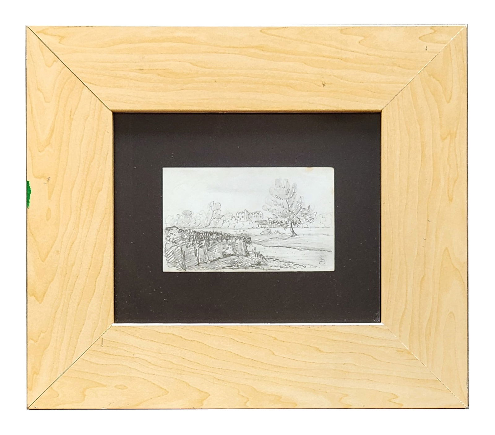 Oscar Florianus Bluemner (1867 - 1938) Germany: Oscar Florianus Bluemner (1867 - 1938) Germany Pencil on Paper Measure 3 3/4"in H x 6"in W and 13 1/2"in H x 15 1/2"in W framed Known for: Modernist architecture painting, landscape, colorist Name var