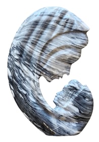 Abstract Marble Sculpture of Mother and Child