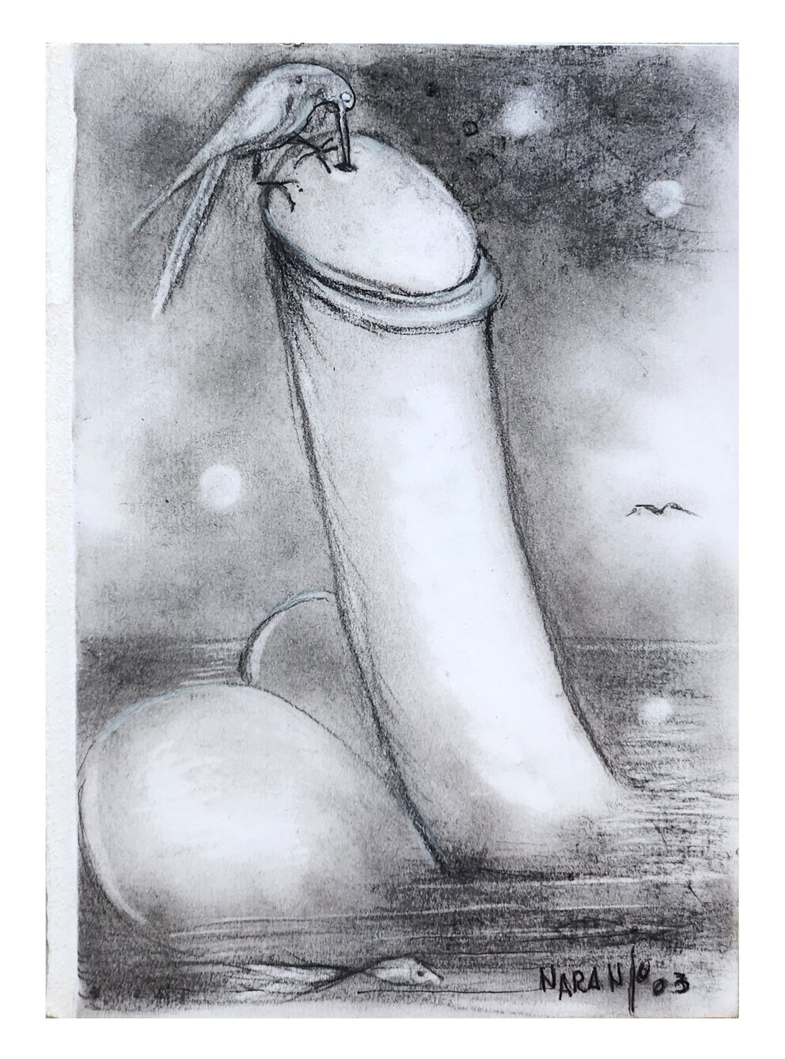 Orlando Naranjo (Born 1937) Cuba: Orlando Naranjo (Born 1937) Cuba Mixed Media on Paper Measure 8 1/4"in H x 5 1/2"in w not framed Biography: Orlando Gonzalez Naranjo is a self-taught painter born in Calabazal de Sagua, Las Villas, Cu