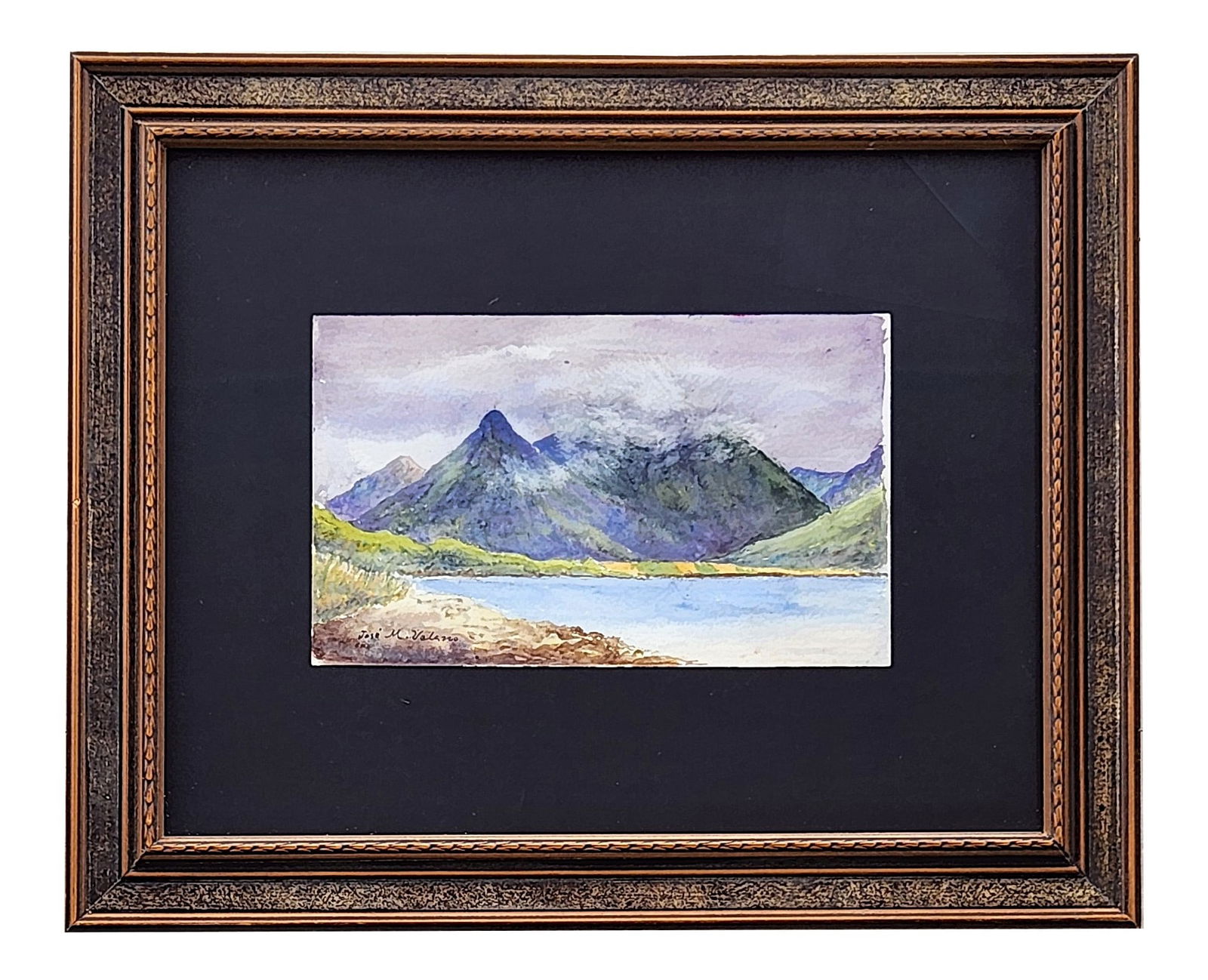 Jose Maria Velasco (1840 - 1912) Mexico: Jose Maria Velasco (1840 - 1912) Mexico Watercolor on Paper Measure 5 1/2"in H x 9"in W and 13 1/2"in H x 16 1/2"in W framed Biography: He was one of Mexico's most important and accomplished landscape