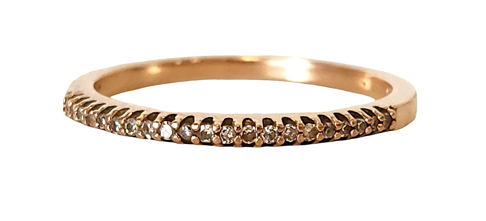 10K Gold Diamond Band Ring (1 of 3)