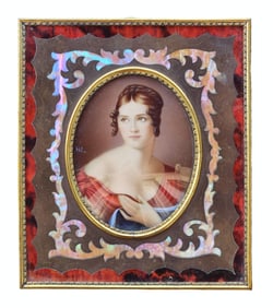 Portrait Miniature of Marie Pauline Bonaparte, Princess Borghese, Signed “Hil