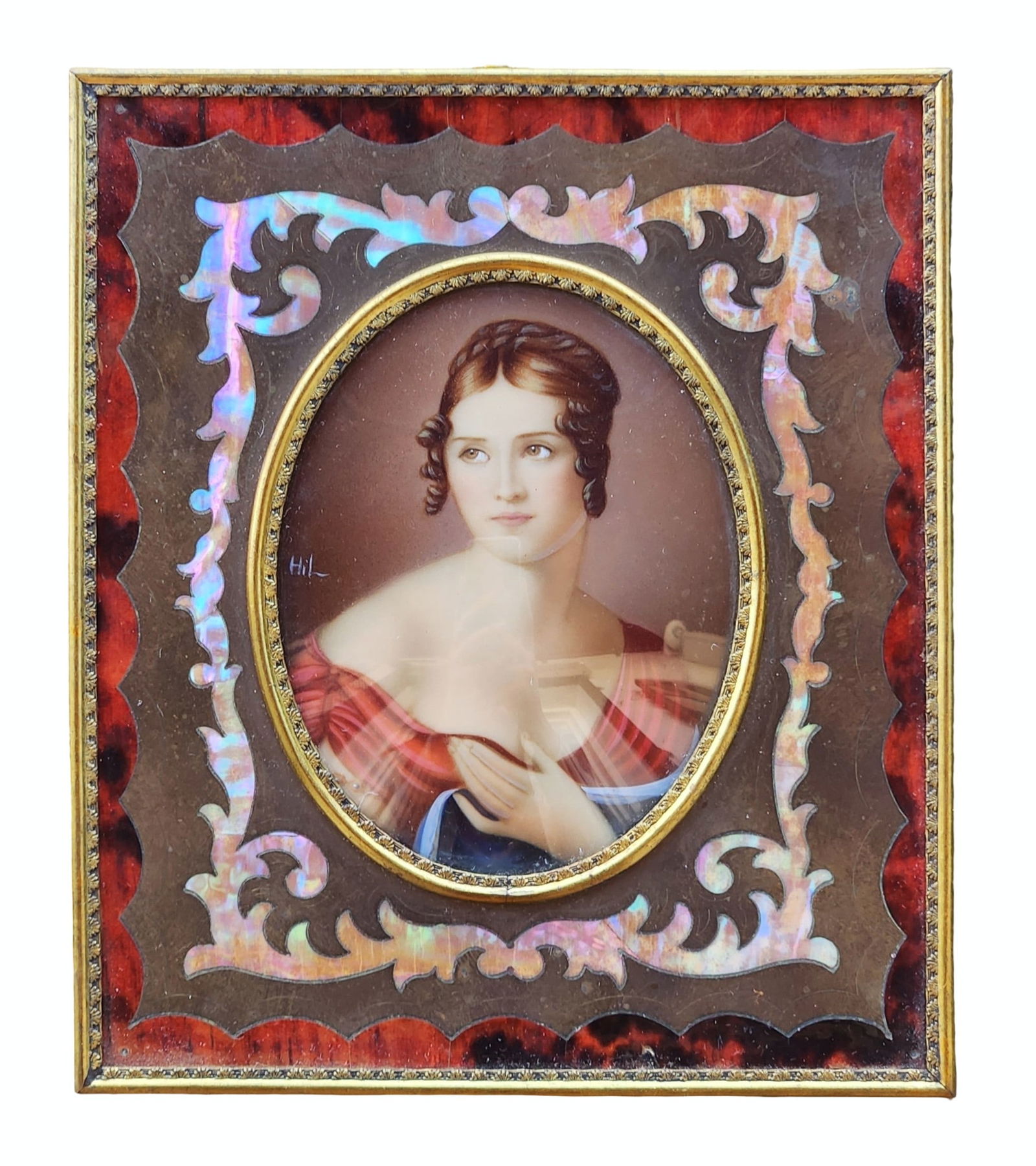 Portrait Miniature of Marie Pauline Bonaparte, Princess Borghese, Signed “Hil (1 of 4)