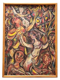 Certified Rene Portocarrero (1912 - 1985) Cuban