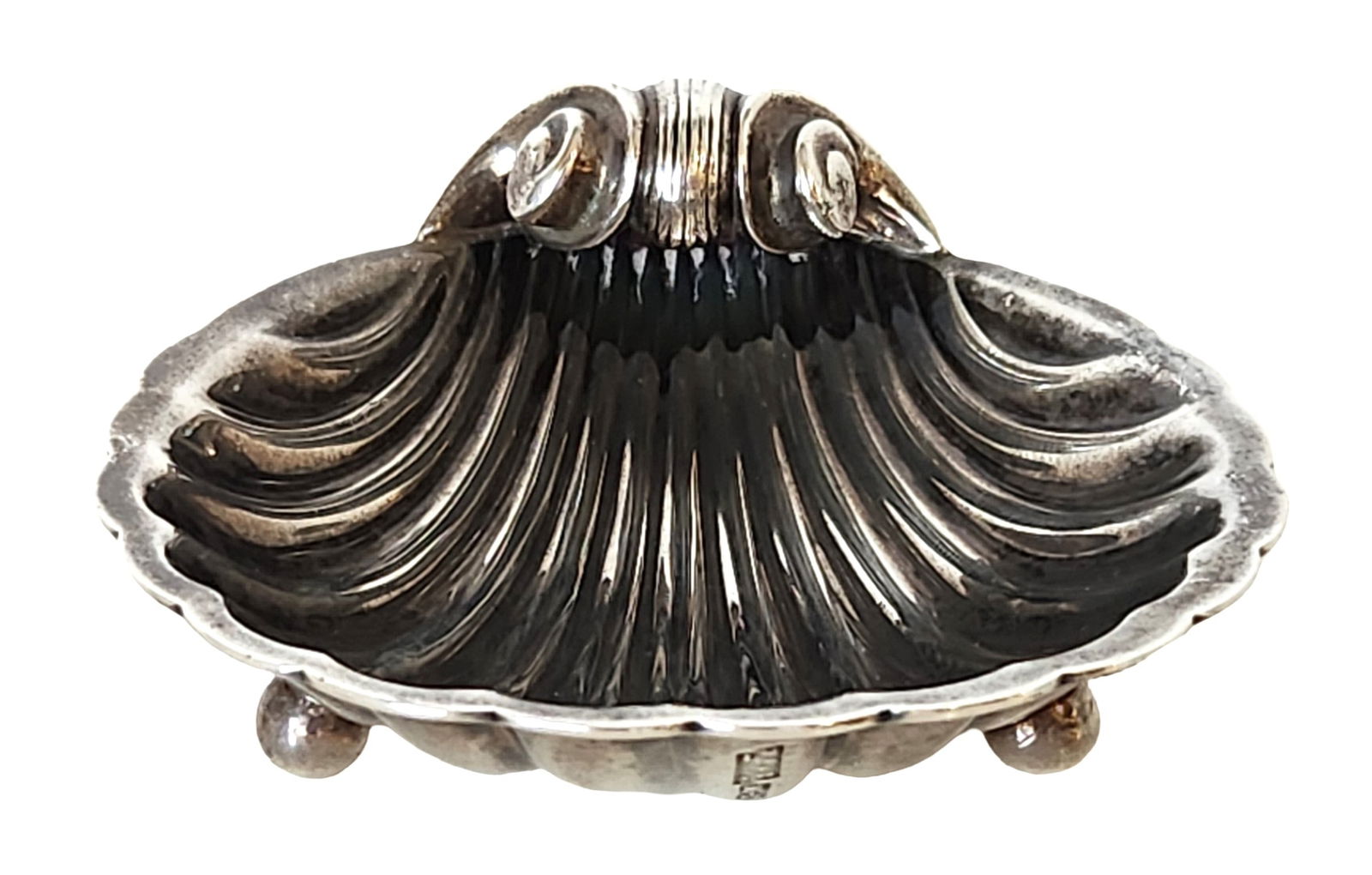 Mexican Sterling Silver Shell-Form Dish, Taxco, Marked 925 (1 of 5)
