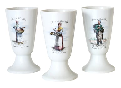 Set of 3 Royal Porzellan Bavaria KPM Pedestal Cups – Métiers du Vieux Paris