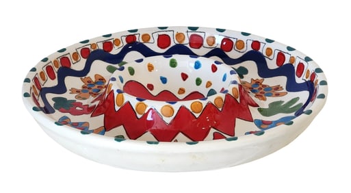 Talavera Ceramic Divided Serving Tray – Hand-Painted Mexican Pottery Platter