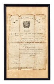 Cuban War of Independence Military Appointment Document, Ejército Libertador de Cuba, 1896