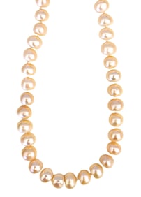 Vintage Cultured Pearl Necklace with  Silver Clasp