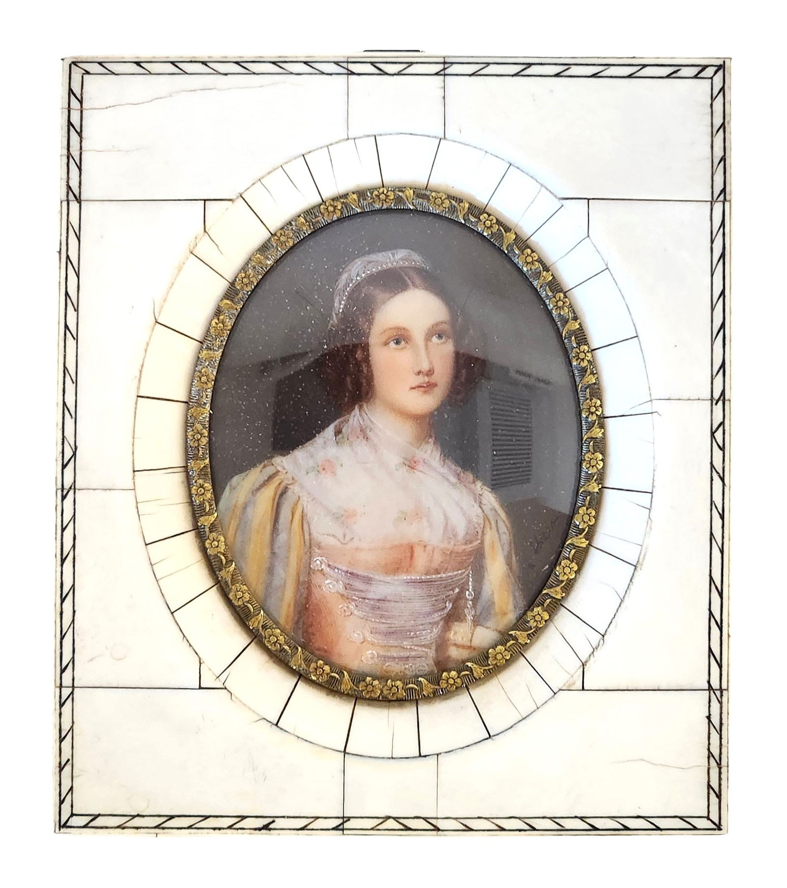 19th-Century Portrait Miniature of Princess Eugénie of Sweden and Norway, After the Original (1 of 4)