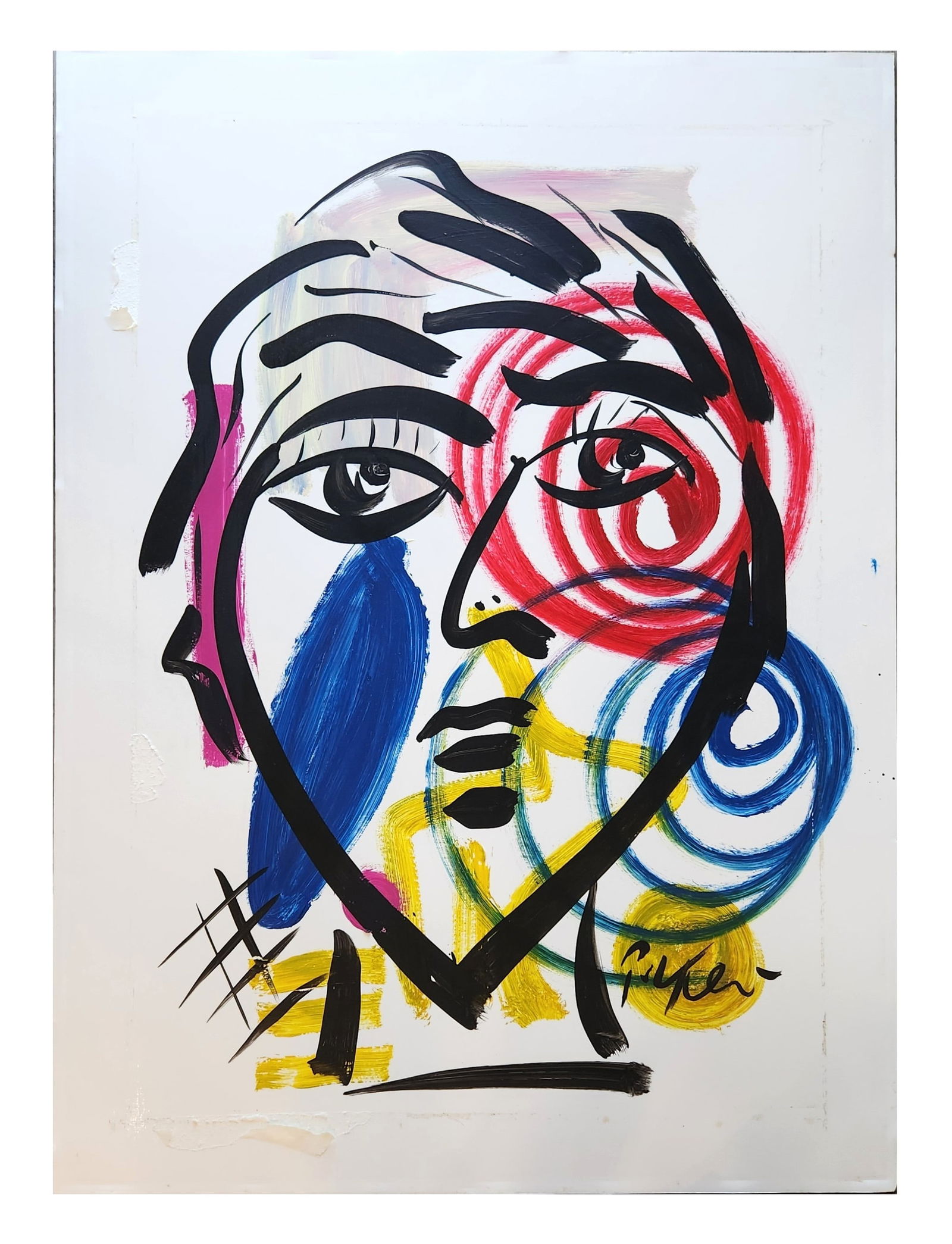 Peter Robert Keil (1942 - Present) Germany: Peter Robert Keil (1942 - Present) Germany Oil on CardBoard Measure 44"in H x 32 1/4"in W not framed Biography: Peter Robert Keil was born in August 1942 in Zullichau I Pommern (now Poland).