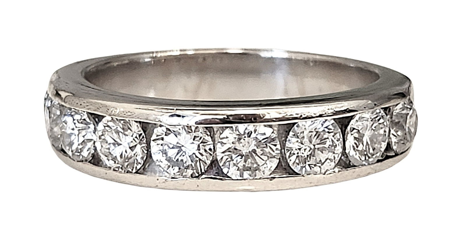 18K White Gold Diamond Band Ring with Approx. 1.00 CTW of Natural Diamonds (1 of 4)