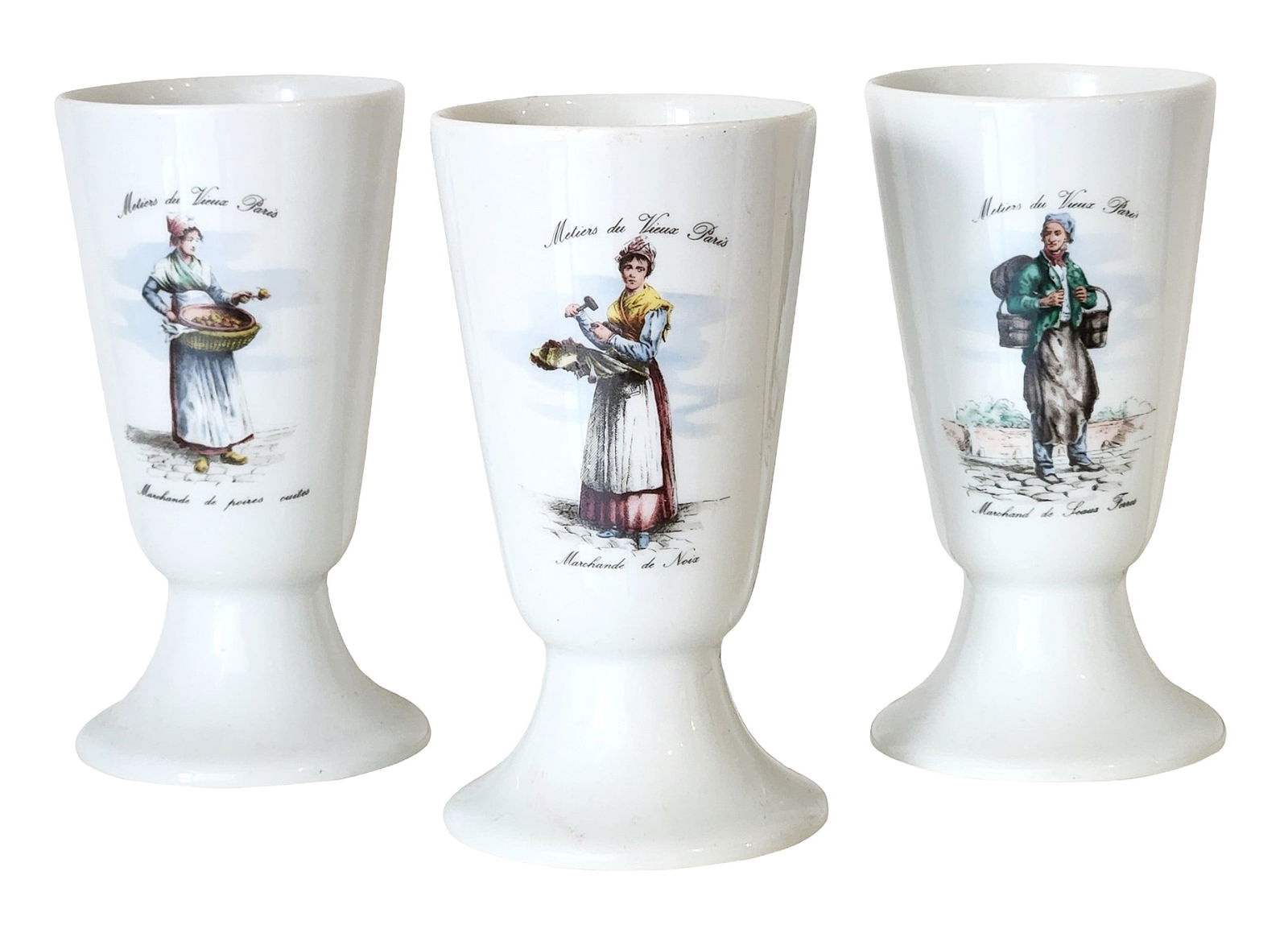 Set of 3 Royal Porzellan Bavaria KPM Pedestal Cups – Métiers du Vieux Paris (1 of 5)