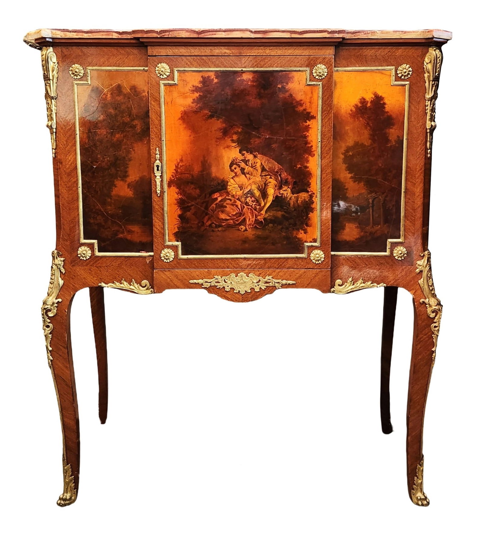Louis XV–Style Vernis Martin & Ormolu Cabinet by Henry Dasson (1 of 18)